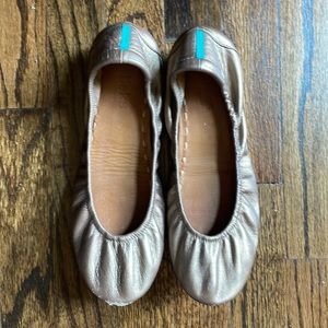 Tieks bronze flats